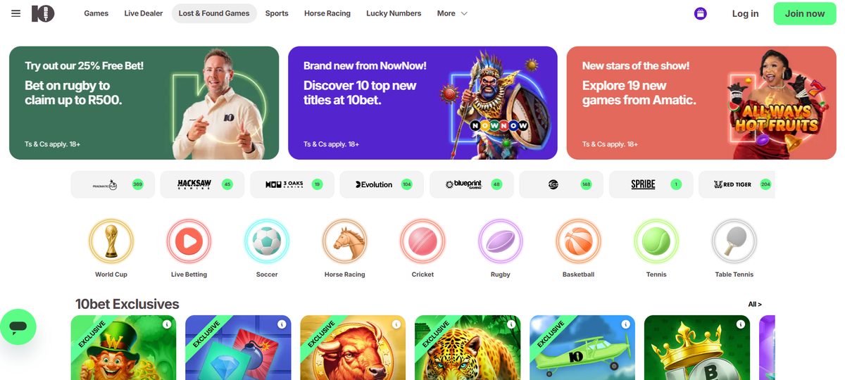 10Bet Sportsbook Platform