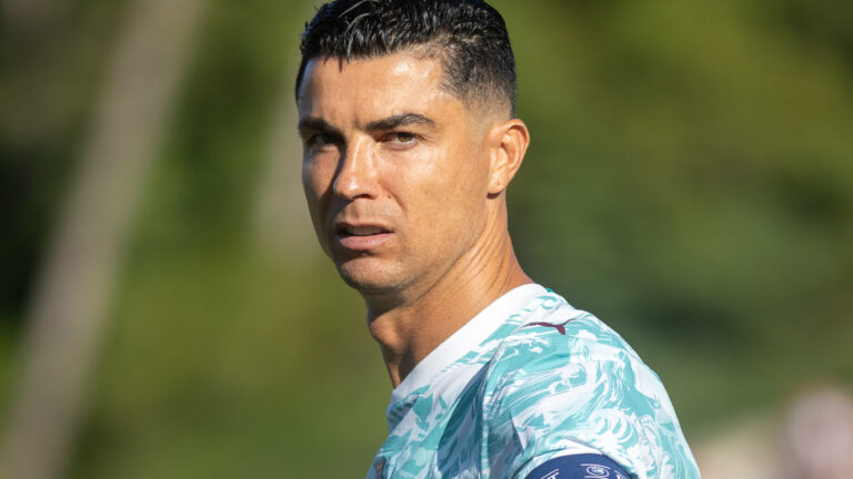 Cristiano Ronaldo playing for Portugal during an international friendly against Chile at Estadio Nacional do Jamor in Oeiras on 6 June 2026 ahead of the FIFA World Cup.